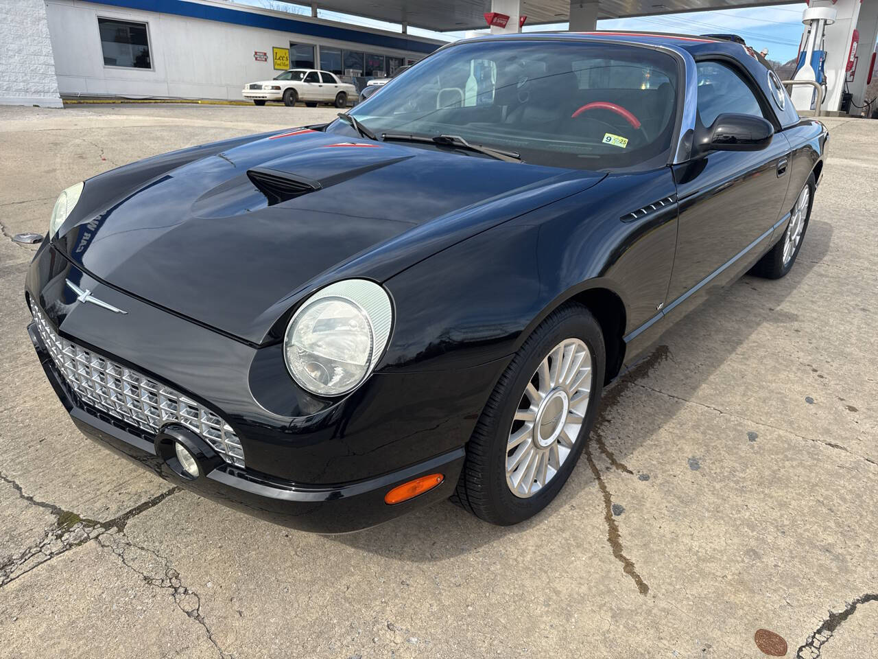Black 2004 Ford Thunderbird Deluxe Convertible Deluxe 2dr Convertible 1
