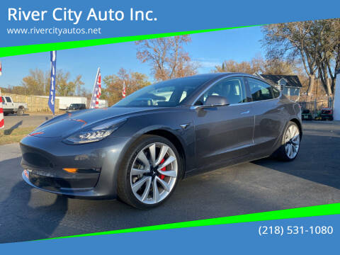2018 Tesla Model 3 for sale at River City Auto Inc. in Fergus Falls MN