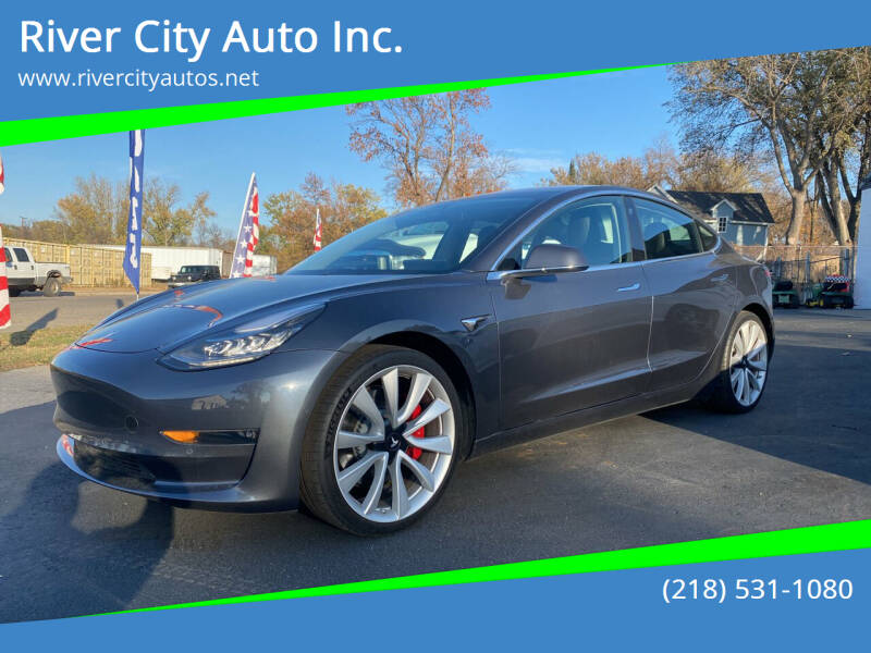 2018 Tesla Model 3 for sale at River City Auto Inc. in Fergus Falls MN
