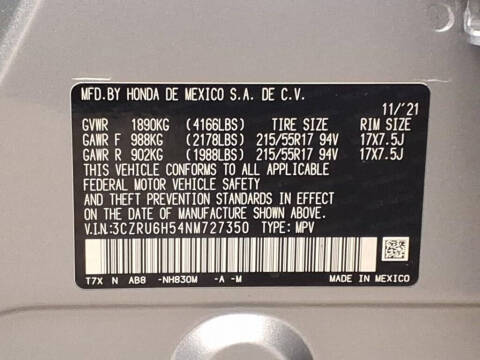 2022 Honda HR-V EX