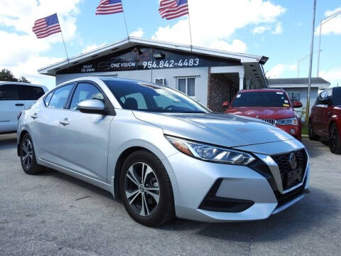 2021 Nissan Sentra for sale at One Vision Auto in Hollywood FL