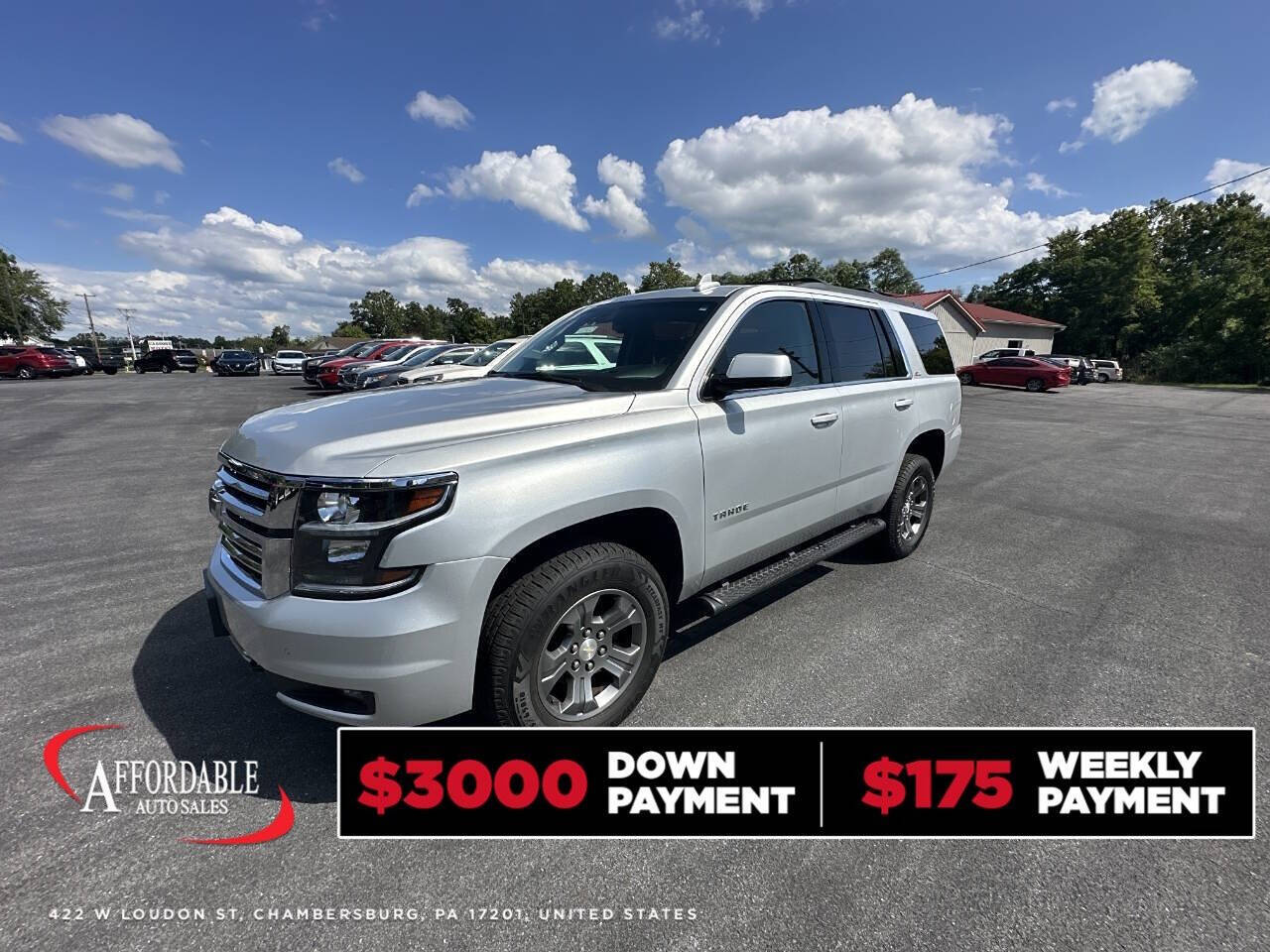 2016 Chevrolet Tahoe for sale at Chambersburg Affordable Auto in Chambersburg, PA