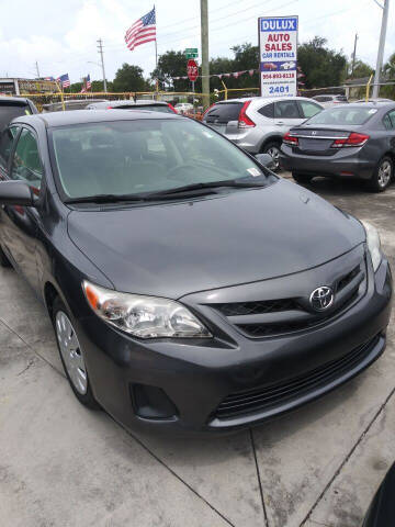 2012 Toyota Corolla for sale at Dulux Auto Sales Inc & Car Rental in Hollywood FL