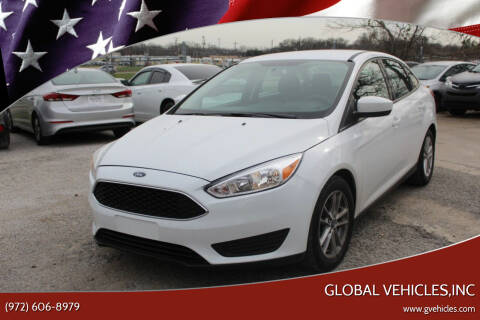 2018 Ford Focus for sale at Global Vehicles,Inc in Irving TX