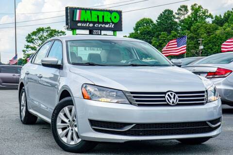 2013 Volkswagen Passat for sale at Metro Auto Credit in Smyrna GA