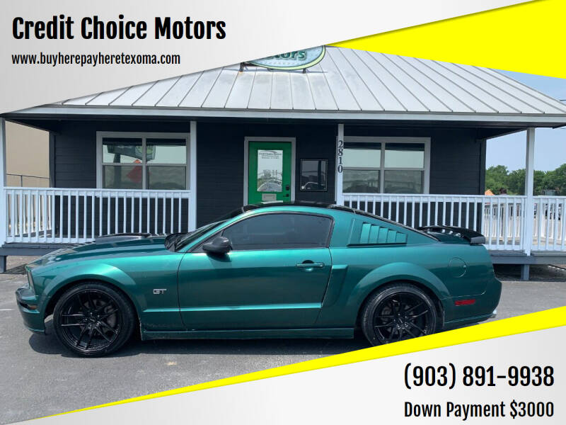 2008 Ford Mustang for sale at Credit Choice Motors in Sherman TX