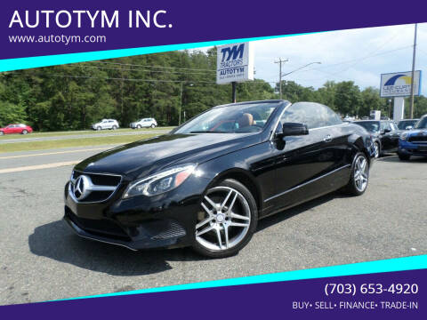 2014 Mercedes-Benz E-Class for sale at AUTOTYM INC. in Fredericksburg VA