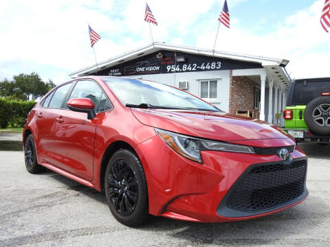 2021 Toyota Corolla for sale at One Vision Auto in Hollywood FL