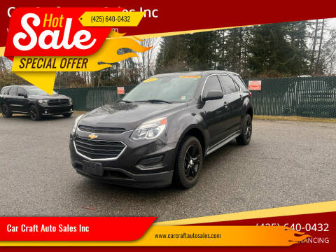 2016 Chevrolet Equinox for sale at Car Craft Auto Sales Inc in Lynnwood WA