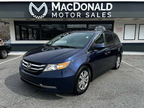 2014 Honda Odyssey for sale at MacDonald Motor Sales in High Point NC