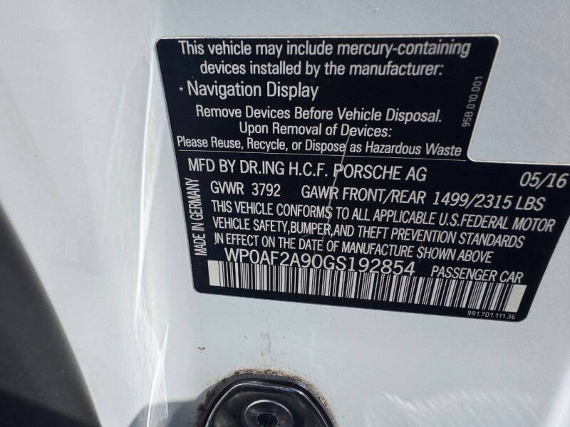 2016 Porsche 911 GT3 RS