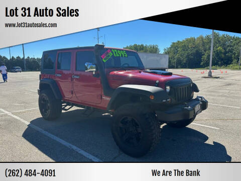 2008 Jeep Wrangler Unlimited for sale at Lot 31 Auto Sales in Kenosha WI