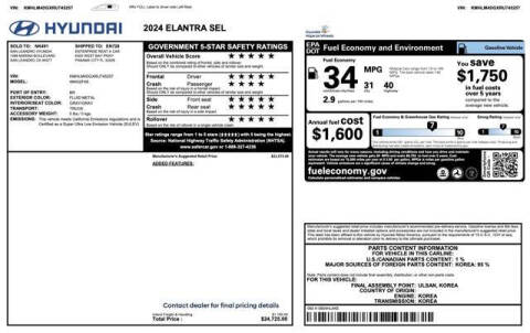 2024 Hyundai Elantra SEL