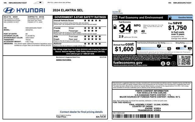 2024 Hyundai Elantra SEL