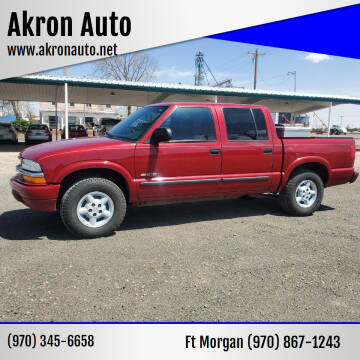 2003 Chevrolet S-10 for sale at Akron Auto in Akron CO