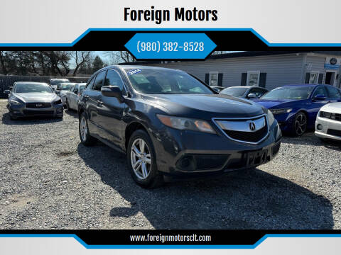 2014 Acura RDX for sale at Foreign Motors in Kannapolis NC