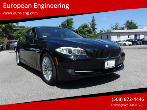 2013 BMW 5 Series for sale at European Engineering in Framingham MA