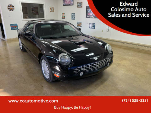 2002 Ford Thunderbird for sale at Edward Colosimo Auto Sales and Service in Evans City PA