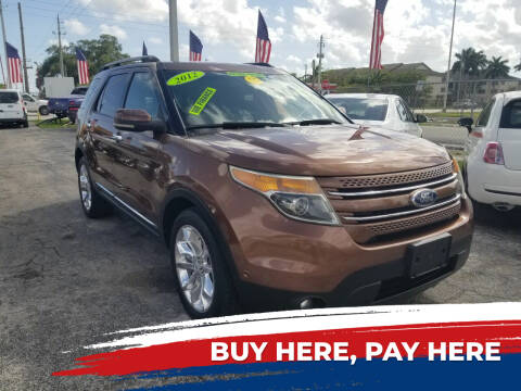 2012 Ford Explorer for sale at Vicky Auto Sales llc in Miami FL