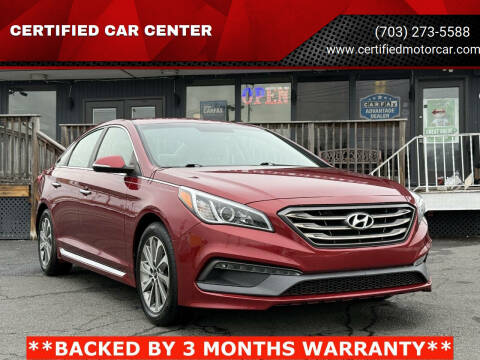 2016 Hyundai Sonata for sale at CERTIFIED CAR CENTER in Fairfax VA