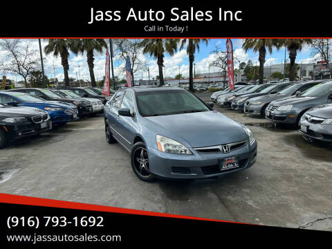 2007 Honda Accord for sale at Jass Auto Sales Inc in Sacramento CA