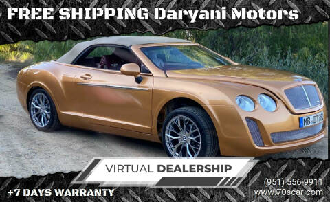 2009 Bentley Continental for sale at FREE SHIPPING  Daryani Motors in Riverside CA
