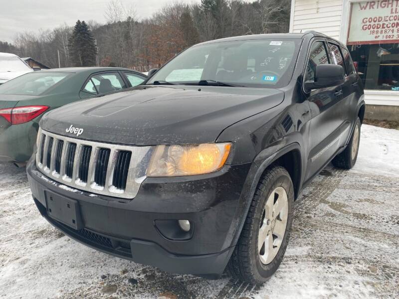 2012 Jeep Grand Cherokee for sale at Wright's Auto Sales in Townshend VT