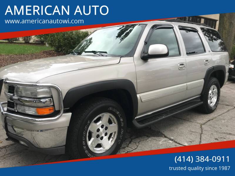 2004 Chevrolet Tahoe for sale at AMERICAN AUTO in Milwaukee WI