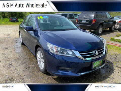 2014 Honda Accord for sale at A & M Auto Wholesale in Tillamook OR