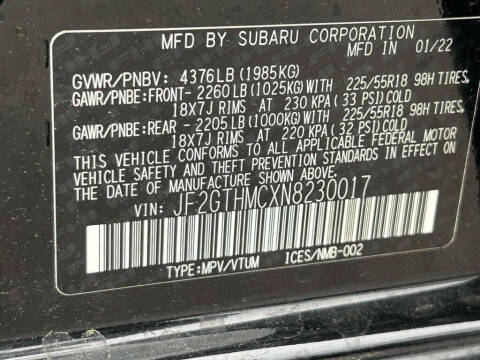 2022 Subaru Crosstrek Limited