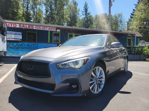 2021 Infiniti Q50 for sale at HIGHLAND AUTO in Renton WA