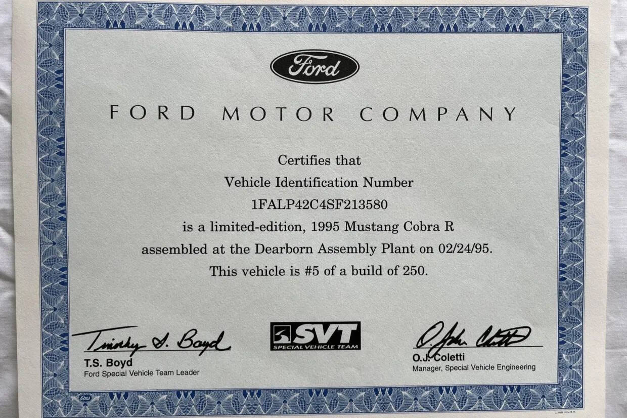 1995 Ford Mustang SVT Cobra 11
