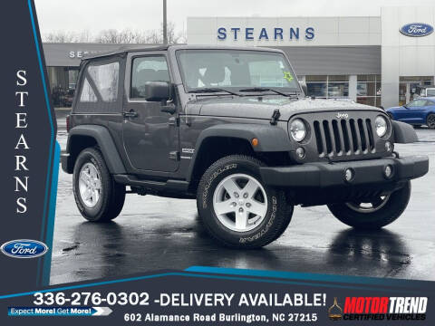 2018 Jeep Wrangler JK for sale at Stearns Ford in Burlington NC