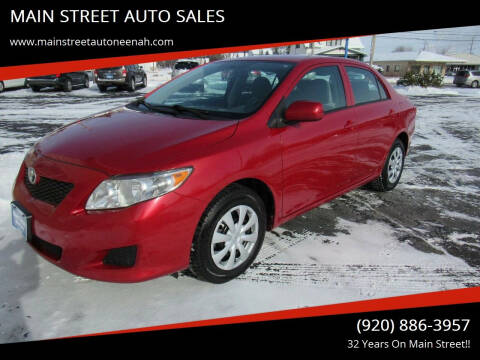 2010 Toyota Corolla for sale at MAIN STREET AUTO SALES in Neenah WI
