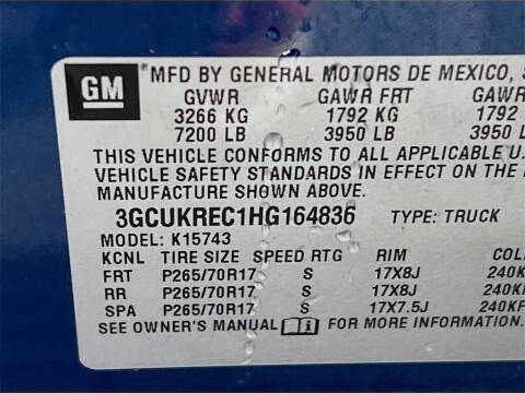 2017 Chevrolet Silverado 1500 LT