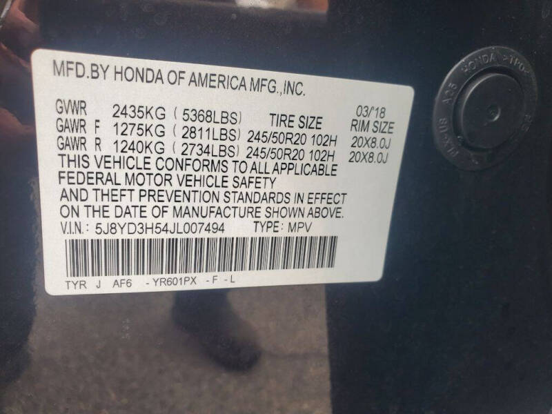 2018 Acura MDX w/Tech