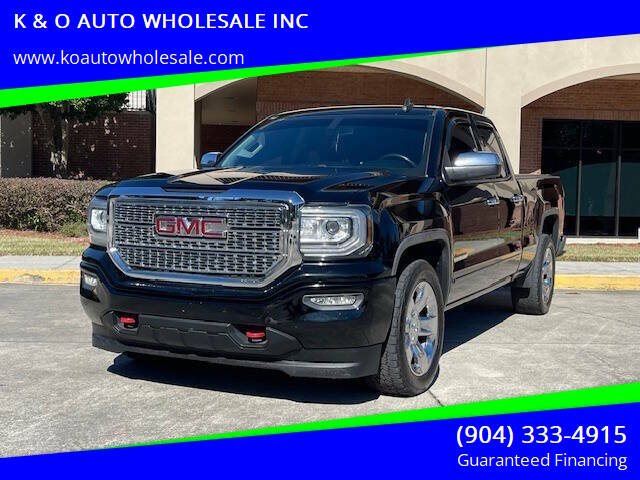 2018 GMC Sierra 1500 for sale at K & O AUTO WHOLESALE INC in Jacksonville FL