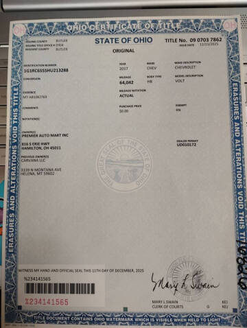 2017 Chevrolet Volt LT