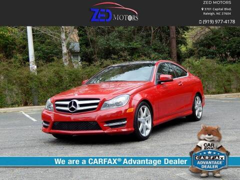 2013 Mercedes-Benz C-Class for sale at Zed Motors in Raleigh NC