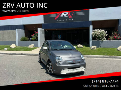 2013 FIAT 500e for sale at ZRV AUTO INC in Brea CA