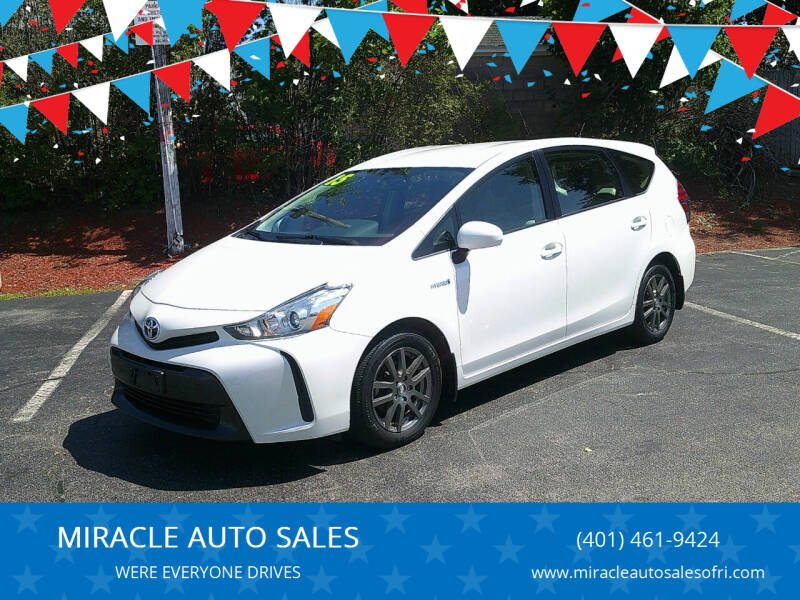 2015 Toyota Prius v for sale at MIRACLE AUTO SALES in Cranston RI