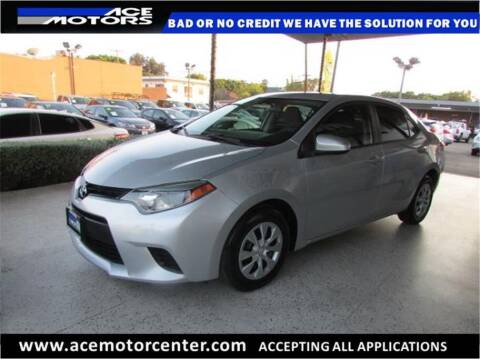2016 Toyota Corolla for sale at Ace Motors Anaheim in Anaheim CA