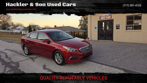 2016 Hyundai Sonata for sale at Hackler & Son Used Cars in Red Lion PA