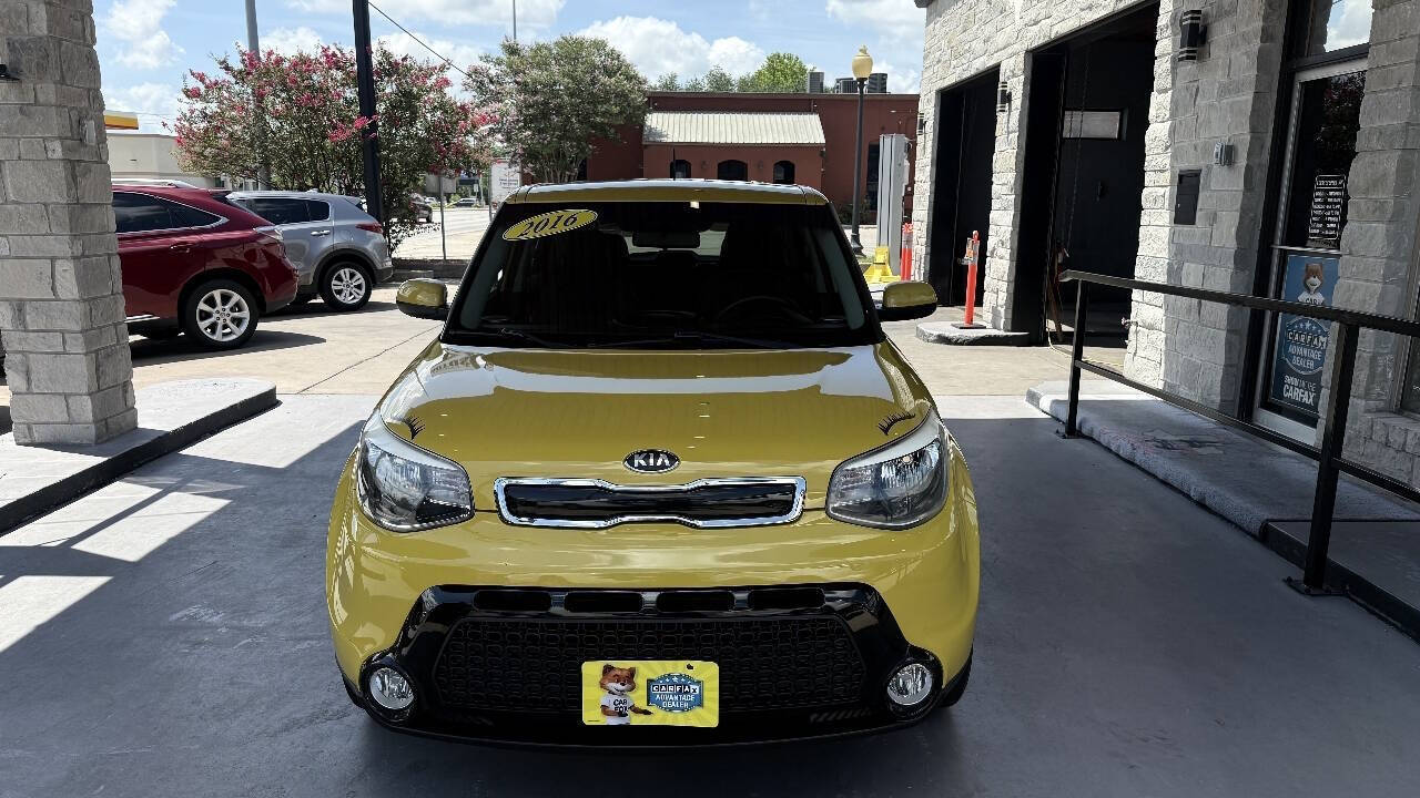 Yellow 2016 Kia Soul + + 4dr Crossover 2
