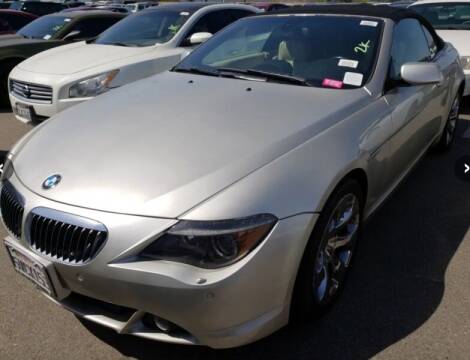 2006 BMW 6 Series for sale at SoCal Auto Auction in Ontario CA