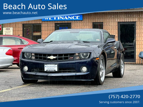 2010 Chevrolet Camaro for sale at Beach Auto Sales in Virginia Beach VA