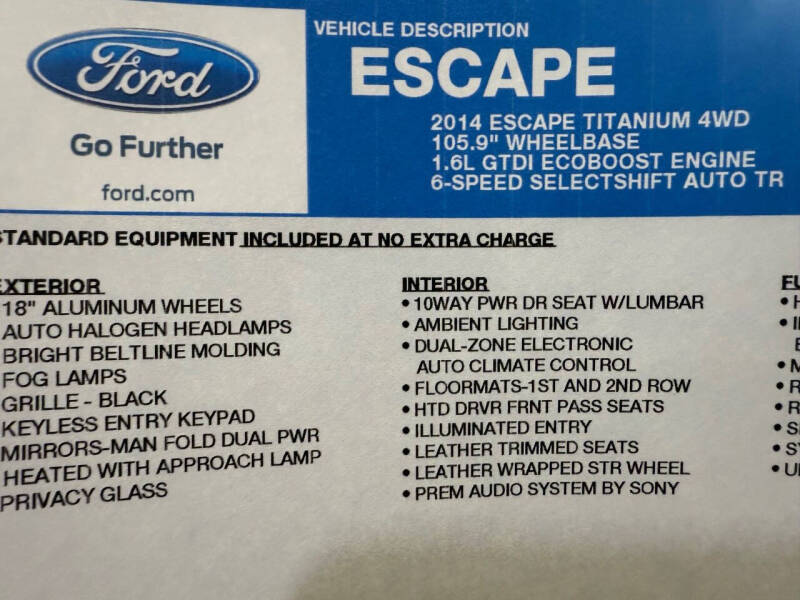 2014 Ford Escape Titanium
