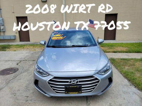 2017 Hyundai Elantra for sale at Hispanos Cars 4 Less by Cadena Motors, Inc. in Houston TX