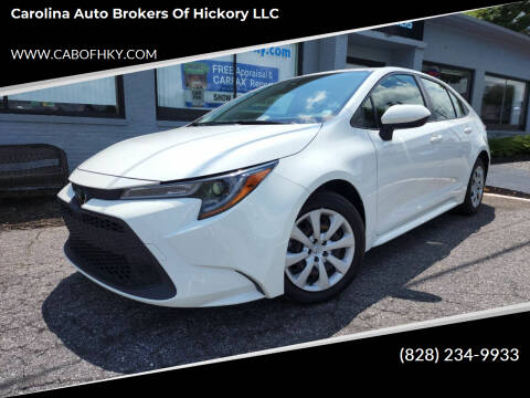 2020 Toyota Corolla for sale at Carolina Auto Brokers of Hickory LLC in Newton NC