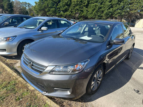 2015 Honda Accord for sale at Pinnacle Acceptance Corp. in Franklinton NC